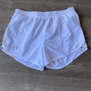 Under Armour White Track Shorts